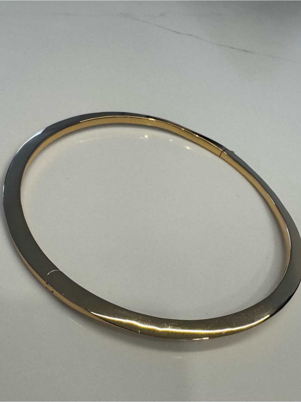 JENNY BIRD 14k Gold Collar Necklace Sculpted Design NWOT - Picture 5 of 11